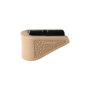 Hogue Overmolded Rubber Grip Extension Base Pad for Glock 42 6-rd Magazines FDE