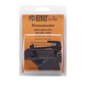 Henry H027 Magazine Well Adaptor S&W M&P-Sig 320 9mm Luger Black