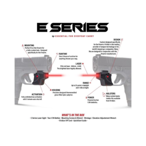 Viridian E Series Red Laser Black S&W Shield w- Kydex Holster IWB RH