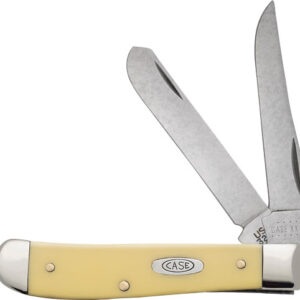 Case Knives Yellow Synthetic - Smooth Mini Trapper