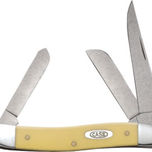 Case Knives Yellow Synthetic - Smooth Medium Stockman