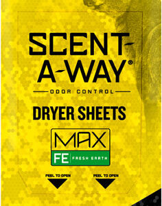 Hs Dryer Sheets Scent-a-way - Max Oderless 6.5"x9" Earth 15p