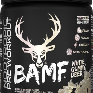 Bucked Up Pre-workout Bamf - White Gummy Deer 30 Servings