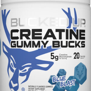 Bucked Up Creatine Gummies - Blue Blast 20 Servings