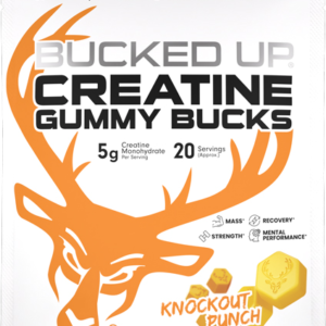 Bucked Up Creatine Gummies - Knockout Punch 20 Servings
