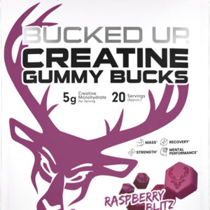 Bucked Up Creatine Gummies - Raspberry Blitz 20 Servings