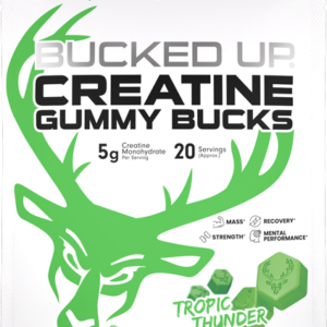 Bucked Up Creatine Gummies - Tropic Thunder 20 Servings