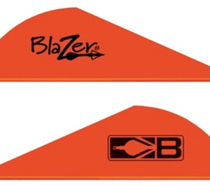 Bohning Blazer Vanes - 2" Solid Neon Red 36pk