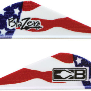 Bohning Blazer Vanes True - Color 2" American Flag 100pk
