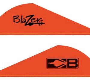 Bohning Blazer Vanes - 2" Solid Neon Red 100pk