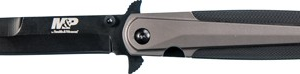 S&w Knife M&p Dagger 4" Blade - Black-fde W- Pocket Clip