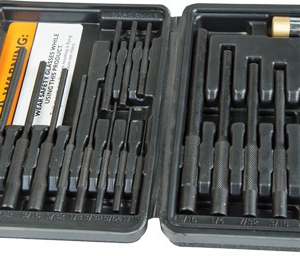 Wheeler Roll Pin Punch Master - Set 18-punches-1-hammer-case