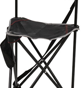 Bog Ground Blind Tripod Chair - Black-grey W-carry Strap