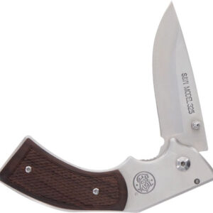 S&w Knife Model 325 Revolver - Knife 3" Folder W-wood Grips