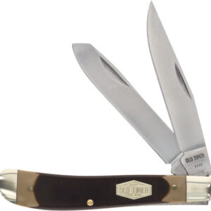 Old Timer Knife Gunstock Trppr - 2-blade 3.1" S-s Delrin