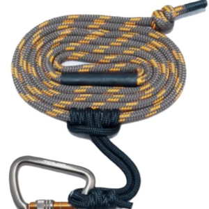 Tethrd 11mm Tree-lineman 8' - W-carabiner Orange