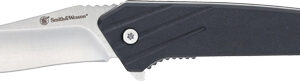 S&w Knife Black Ops Recurve - Folder 3" Ss-black Drop Point