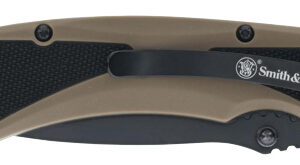 S&w Knife Extreme Ops Spring - Ast 3.25" Black-poly Grip