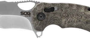 Sog Knife Kiku Xr Satin - 3" Plain Edge Satin-gray