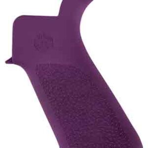 Hogue Ar-15 Beavertail Grip - No Finger Grooves Purple