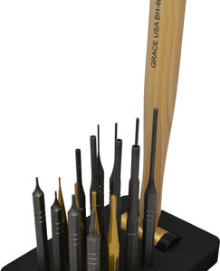 Grace Usa 17 Piece Ar15 Punch - & Hammer Set W-bench Block