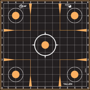 Allen Ez Aim Splash Adhesive - Grid Target 5-pk 12"x12"