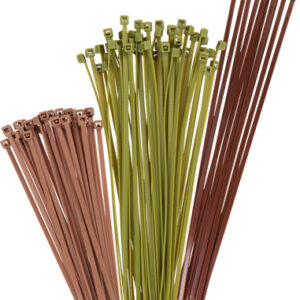 Allen Nylon Cable Ties 100pk - Assorted Green-brown-tan