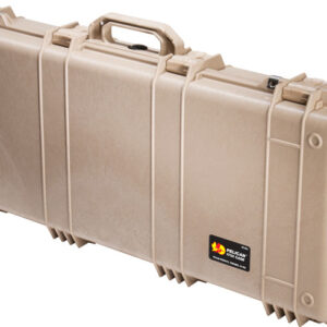 Pelican 1700 Case W- Wheels - 3 Pc Foam Fits 34" Guns Tan