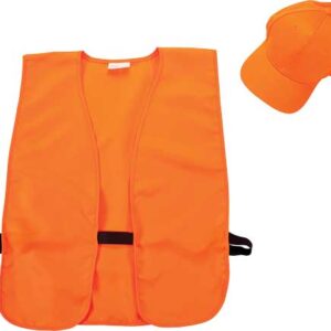 Allen Hat & Vest Combo Blaze - Orange Vest M-xl Hat Fits Most