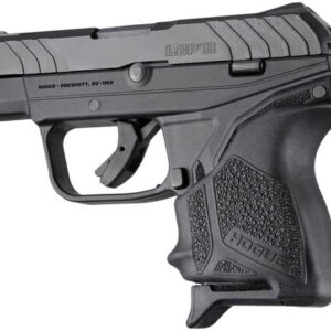 Hogue Handall Beaver Tail Grip - Sleeve Ruger Lcp Ii Black