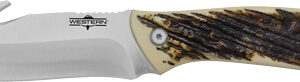 Camillus Western Crosstrail - Gut Hook 4.25" Ss Blade Antler