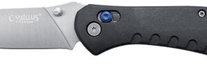 Camillus Rovax Folding Knife - 3.25" Ss Blade Nylon Black