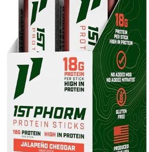1st Phorm Protein Beef Sticks - Jalepeno Cheddar 15 Sticks