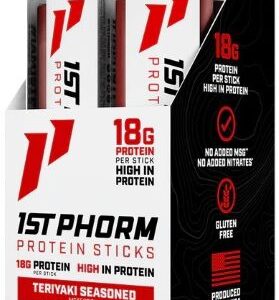 1st Phorm Protein Beef Sticks - Teriyaki Seasoned 15 Sticks
