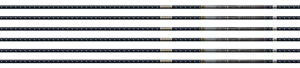 Easton 4mm Fmj Match Grade 300 - 6-pack W- 3" Aae Hybrid Vanes<
