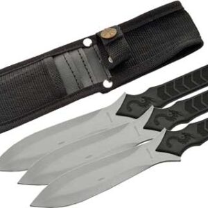 Szco Rite Edge 10" Dragon - Throwing Knife 3pc Set W-shth