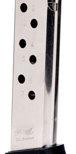 Walther Magazine Ppk-s 380acp - 7rd Finger Rest Nickel