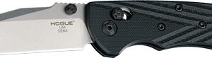 Hogue Deka 3.25" Able Lck Fldr - Clip Point G-10 Frame Black