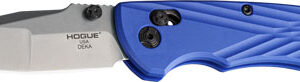 Hogue Deka Able Lock Folder - 3.25" Mod Wharncliffe Poly Blu