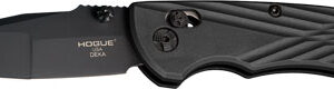 Hogue Deka Able Lock Folder - 3.25" Mod Wharncliffe Poly Blk