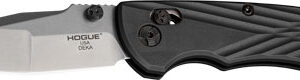 Hogue Deka Able Lock Folder - 3.25" Mod Wharncliffe Poly Blk