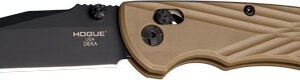Hogue Deka Able Lock Fldr 3.25 - Clip Point Black Finsh Ply Fde