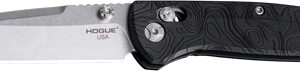 Hogue Mysto 3.4" Able Lck Fldr - Clip Point Black Diamond Metal