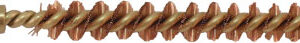 Pro Shot Bronze Cleaning Brush - .25 Cal Rifle