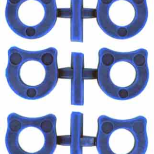 Wilson Shok-buff Shock Buffers - For 1911 6-pack Blue Polymer