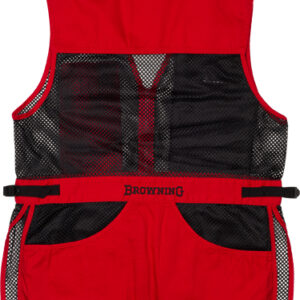 Browning Mesh Shooting Vest - R-hand 2xl Black-red Trim