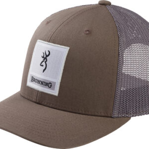 Browning Cap Prowler Mesh Snap - Back Sq Bckmk Patch Pewtr Osfm