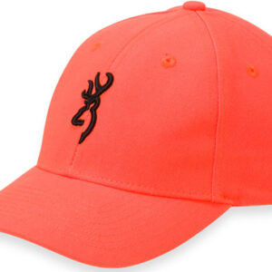Browning Cap Youth Safety - Orange W-3d Buck Mark Logo Adj