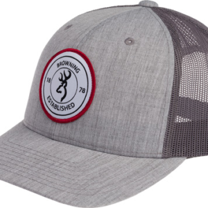 Browning Cap Scout Logo Heathr - Gray W-circle Patch Logo Adj