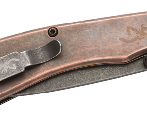 Browning Knife Rivet Folder - 3" Copper W-finger Flipper